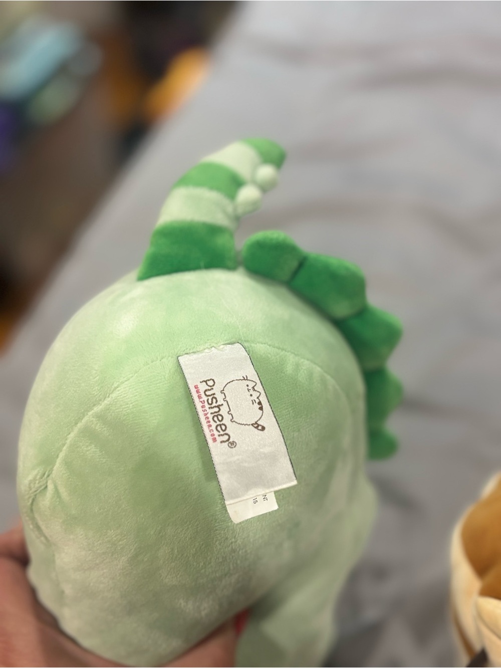 Pusheen Light Green Dino Plush - Picture 2 of 4